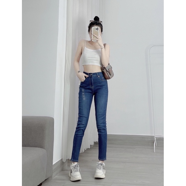 Quần Jean Nữ g.a.p vnxk lưng cao và co giãn mạnh