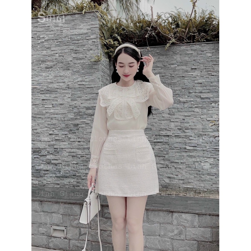 Áo Sơ Mi Nữ Thắt Nơ Hai Lớp Xịn Xò Áo Sơ Mi Kiểu Cổ Nơ Tiểu Thư Cá Tính 💖 Hàng Loại 1💖 - Áo sơ mi nữ kiểu Hàn Quốc bánh