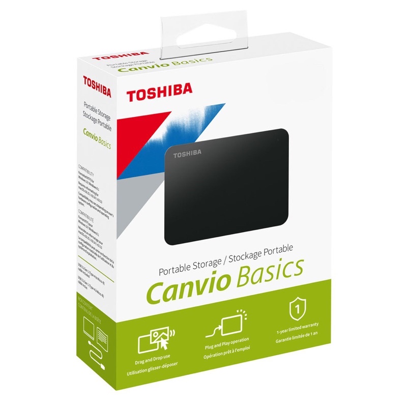 Usb 3.0~1TB / 2TB Toshiba Canvio Có Đĩa Cứng Di Động