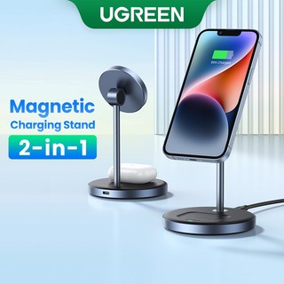 Đế sạc không dây 2 trong 1 ugreen đế sạc cho tai nghe iphone 14 / 13 / 12 / airpod 2