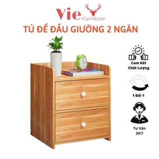 Tủ Đầu Giường 💗FREESHIP💗 Tab Đầu Giường 2 Ngăn Gỗ MDF Cao Cấp