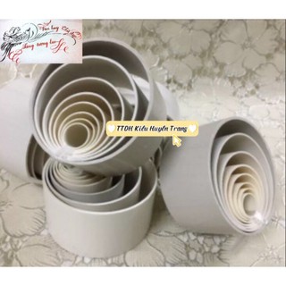Bộ 8 khuôn làm hoa voan bằng nhựa