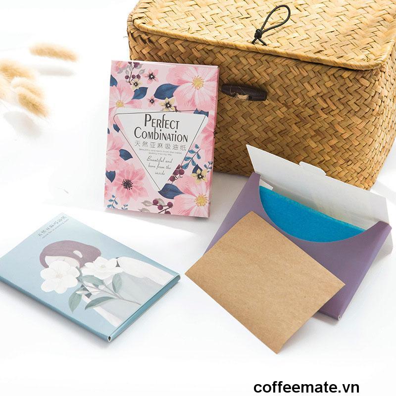 【coffeemate】⚡Giấy Thấm Dầu Da Mặt 1 gói 50 tờ Nội Địa Trung Thấm Dầu Mồ Hôi Tốt Dành Cho Da Dầu Da Mụn Mọi Loại Da Mẫu Mã Đẹp