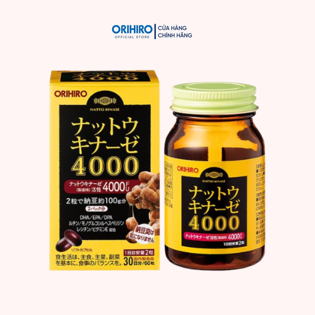 Viên uống hỗ trợ tai biến 4000 Orihiro 60 viên