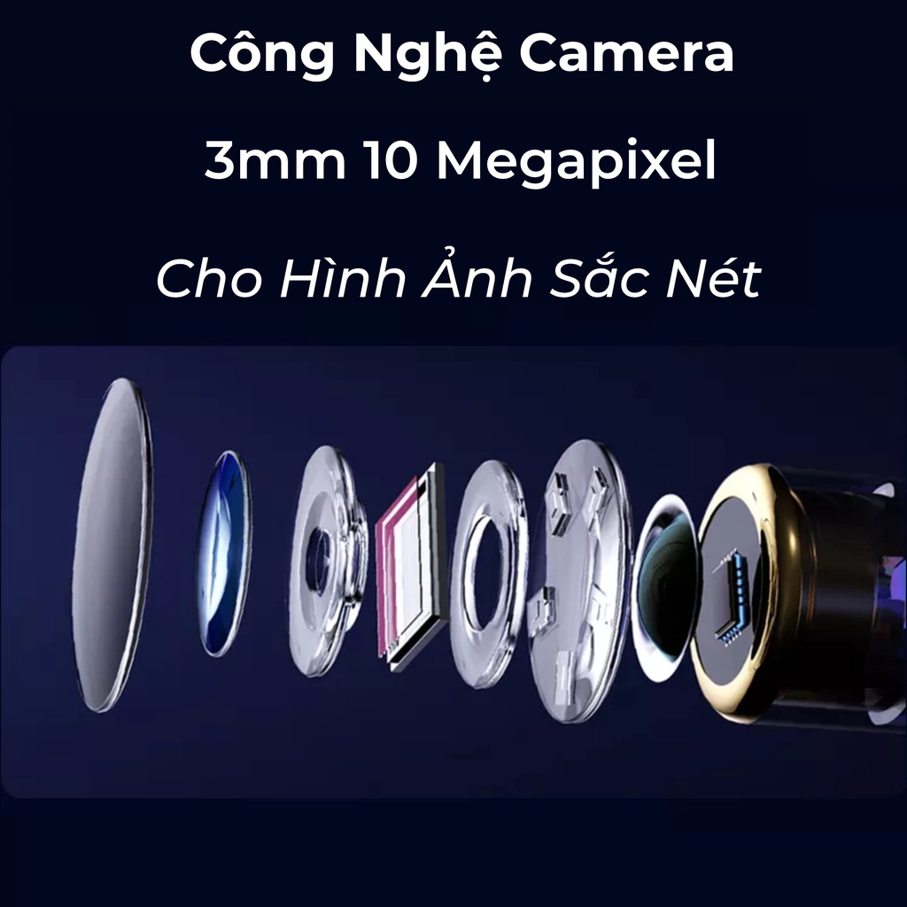 Dụng cụ ngoáy tai thông minh, nội soi tai Bebird Note 5 Pro - phiên bản nâng cấp 2023 với nút bấm trên thân máy