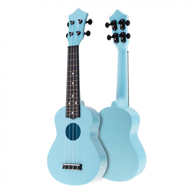Đàn ukulele gỗ khắc hình cute giá rẻ Leafmusic LF047 Nắp ống kính