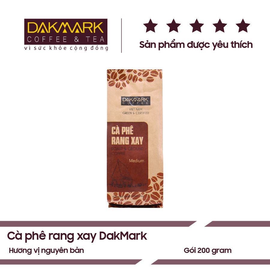 Cà phê Rang xay Dakmark (200g) - Dakmark