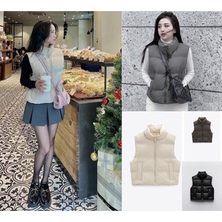 Áo khoác Phao Gile basic Zara xuất A147