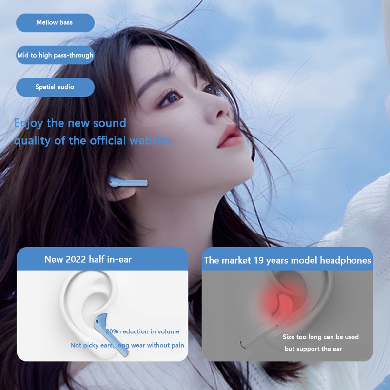 Tai nghe nhét tai không dây TZUZL X88 TWS bluetooth 5.3 tích hợp mi cờ rô HD kép mẫu 2023 mới