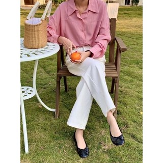 Quần jeans suông trơn 11122 CHERRY COCO