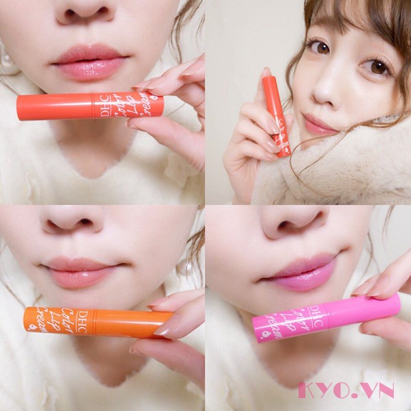 Son dưỡng môi DHC son dưỡng mềm mịn có màu không màu dưỡng ẩm môi khô thâm xăm nam nữ Lip Cream 1.5g