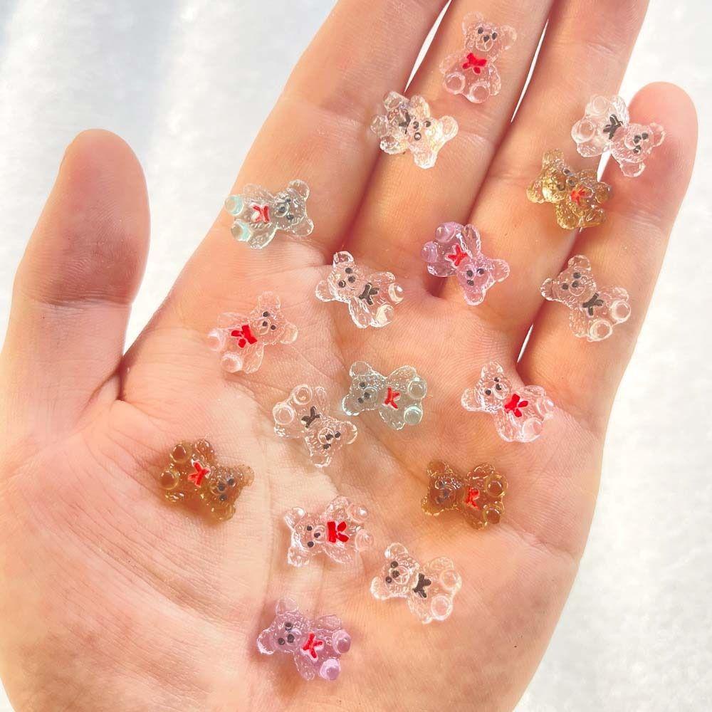 OCEANMAP Gấu Dạ Quang Trang Trí Móng Tay Nghệ Thuật Thời Trang
