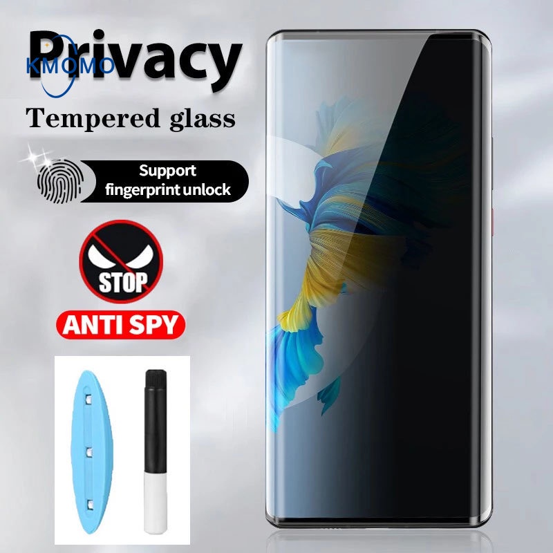 Cường lực Kính cường lực UV Full màn bảo vệ màn hình chống nhìn trộm VIVO X90 Pro + X80 X70 X60 X50 Nex 3 3s