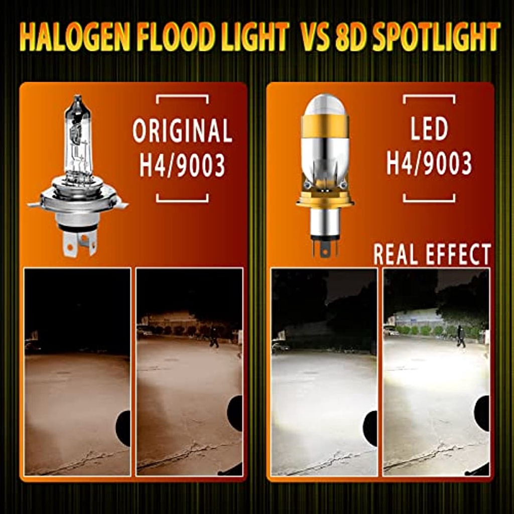 Đèn Pha h4 / hb2 / 9003 led 6000k Ánh Sáng Cao / Thấp Chất Lượng Cao