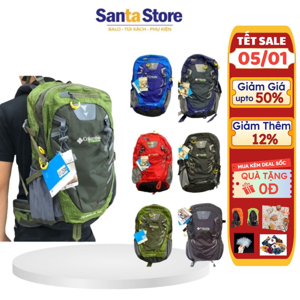 Balo thời trang nam Columbia đi phượt cao cấp CL40 SANTA STORE kiểu dáng thể thao đựng đồ du lịch dã ngoại leo núi