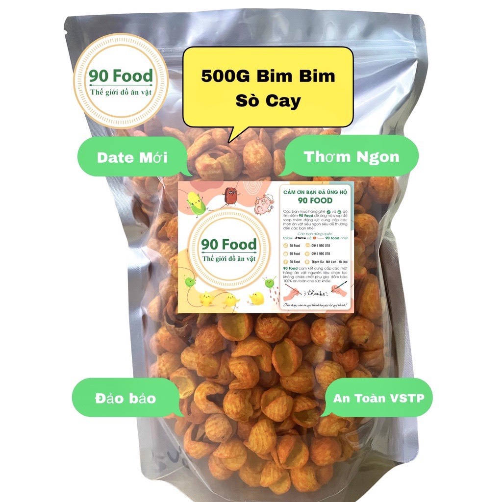 Snack TÁ LẢ Bim Bim thập cẩm 90 Food túi Zip 500G - 1000G giòn tan thơm ngon nhức nách đồ ăn vặt đảm bảo VSATTP