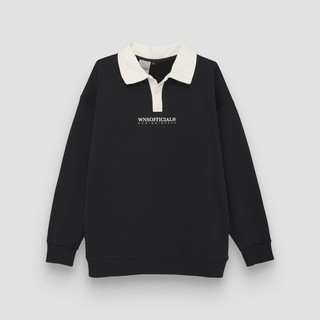 Áo polo dài tay form rộng wns sweater , áo sweater dài tay polo nam nữ unisex