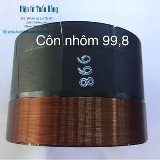 coil (côn) loa nhôm 99.8 2 lớp .(coil (côn) loa 99,8 2 lớp )-Linh kiện thay thế sửa chữa loa