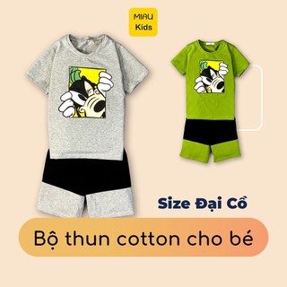 Đồ Bộ Bé Trai Size Đại In Hình Nhân Vật Hoạt Hình Disney Chó Luto, Thun Cotton Mịn Mát Cho Bé Đến 55Kg Mặc Nhà Đi Chơi