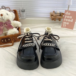[ ORDER ] Giày da đế xuồng phong cách retro