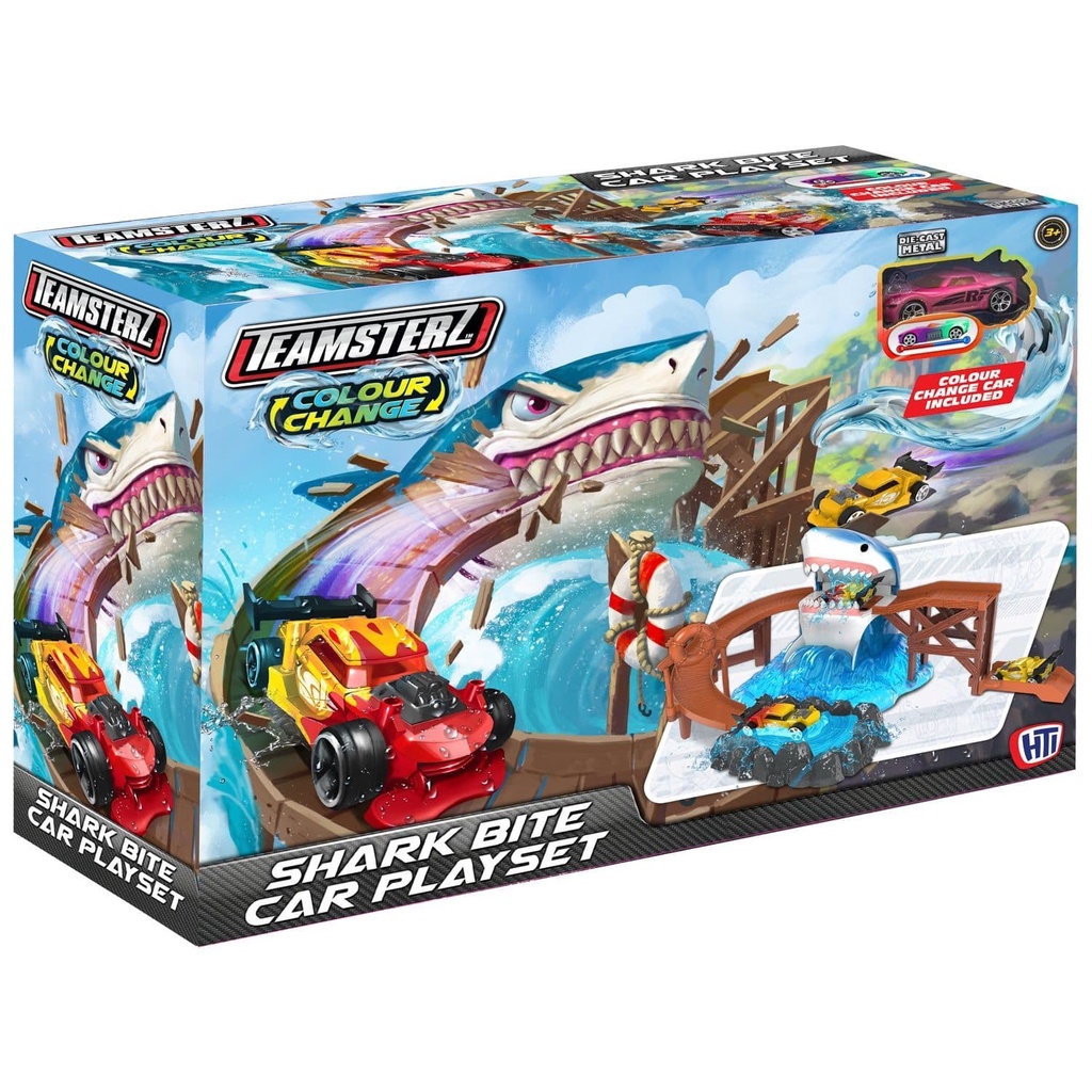 Đồ chơi Đường đua cá mập Teamsterz Colour Change Shark Bite Play Set