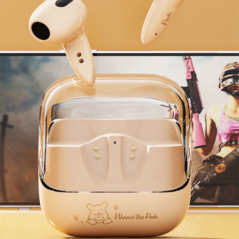 Tai Nghe Nhét Trong Disney YP-66 Kết Nối Bluetooth 5.3 Không Dây Âm Thanh Chất Lượng Âm Thanh Thấp Hình Winnie The Pooh Micky Minnie Strawberry Lotso HiFi