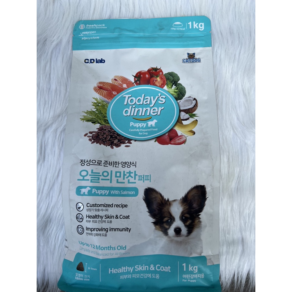 Thức ăn cho chó con Today Dinner 1kg