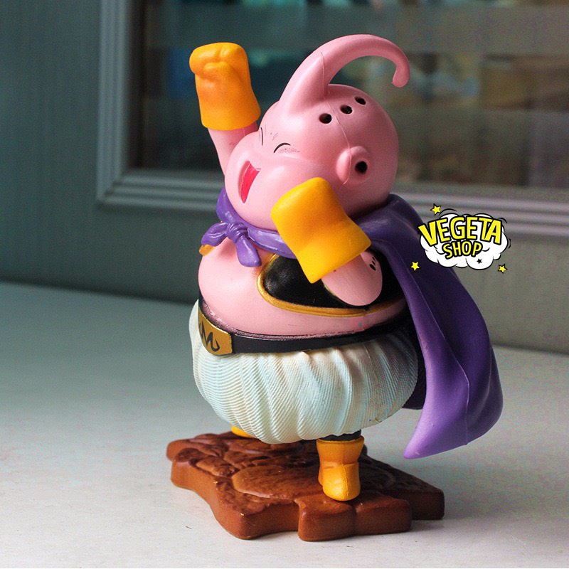 Mô hình Buu - Dragon Ball - Majin Buu Ma bư mập - Buu béo có đế là Dabura bị biến thành Chocolate - Full box - Cao 8cm
