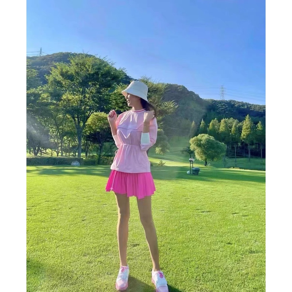 Áo golf nữ G4 new shop golf hồng nhung