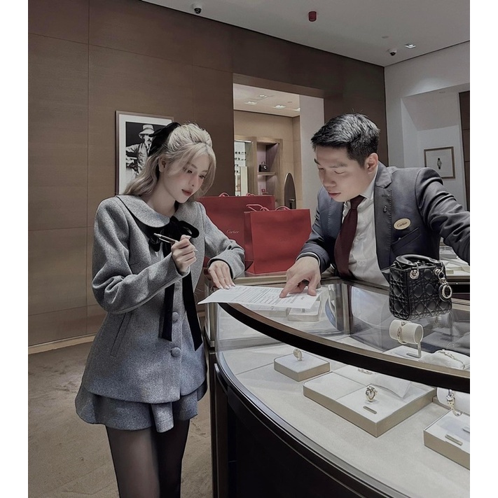 Set Dạ Nơ Mix Chân Váy MPB