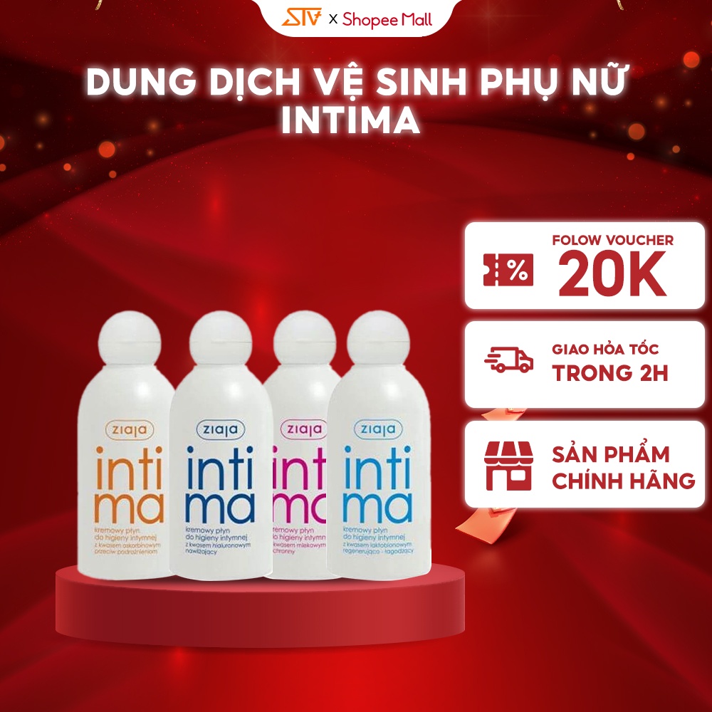 Dung Dịch Vệ Sinh Phụ Nữ Intima Chính Hãng Thành Phần Tự Nhiên