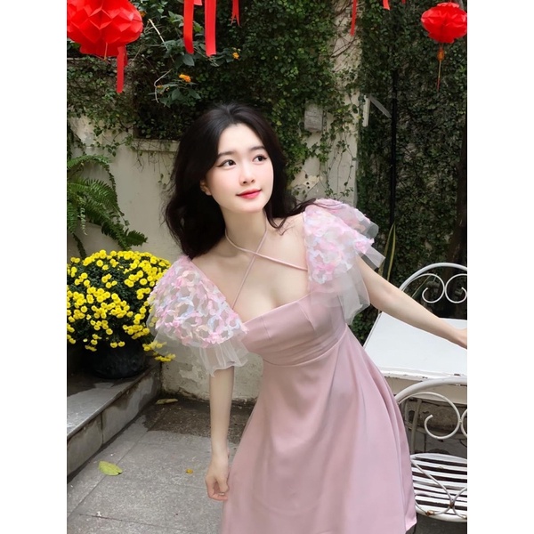 Váy Thun Công Sở Sang Chảnh Cổ Cao Hack Dáng Dài Tay - Ellie Dress