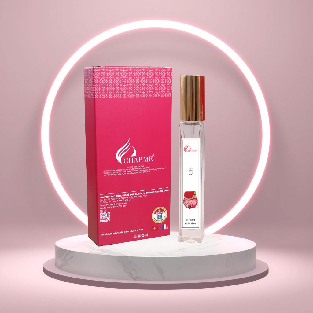 Nước hoa nữ thơm lâu, Charme HD, chai Test mini, cho cô nàng quyến rũ, gợi cảm, hiện đại, 10ml