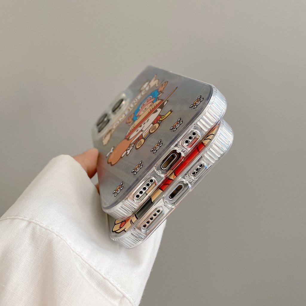 Ốp Điện Thoại Silicone Mềm Chống Sốc In Hoạt Hình One Piece Cho iPhone 11Promax 12Promax 13Promax 14Promax 14Plus