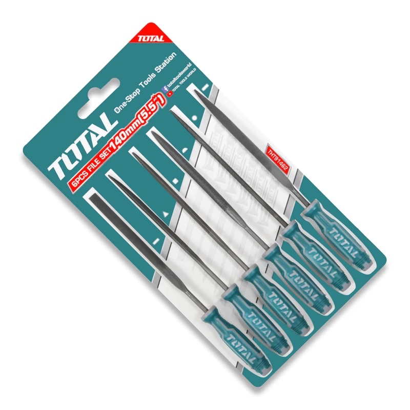 ĐỒ NGHỀ TOTAL Bộ 6 giũa sắt THT91462