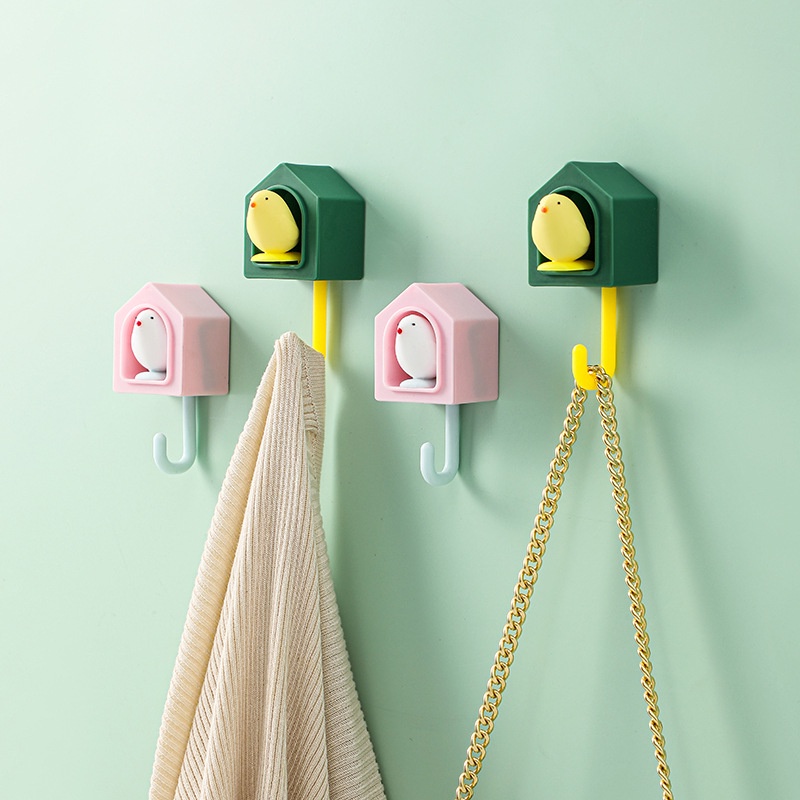 Móc Treo Chìa Khóa Gắn Tường Hình Chú Chim Độc Đáo Tiện Dụng