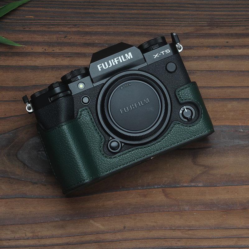 Túi đựng máy ảnh, phụ kiện XT30II Fuji XT5 da XT200, XT3, XT20, XT4, vỏ bảo vệ XS10, màu xanh lá cây