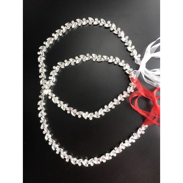 Thắt lưng Đính Đá Nhân Tạo Phong Cách Sang Trọng Cho Cô Dâu