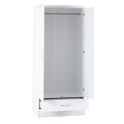 EDLE, Tủ quần áo kèm hộc tủ kéo có gương WAR_047, 78x52x180cm, tủ đựng quần áo Scandi Home