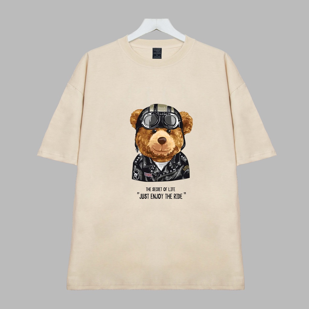 Áo thun GẤU PHI CÔNG Dogo Store , Áo thun unisex nam nữ form rộng oversize chất liệu 100% Cotton