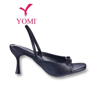 Giày Sandal Cao Gót Nữ YOMI Hở Mũi Phối Nơ SY0639H