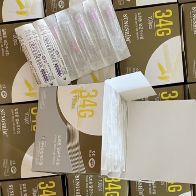 1 chiếc kim Meso CONPUVON Nanoneedle 34g 4mm 1.5mm 2.5mm dùng tách đáy sẹo tiêm dưỡng chất