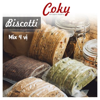 Bánh Biscotti ăn kiêng nguyên cám cho người tiểu đường Thử 50gr Coky