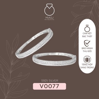 Ảnh thật vòng tay nữ bạc Ý S925 miễn phi xi bạch kim đá CZ cao cấp mã số V0077 | Mi.A Trang sức bạc