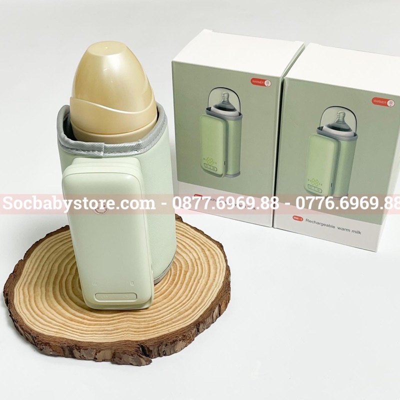 Máy hâm sữa không dây - tích điện - có đèn báo La Vita