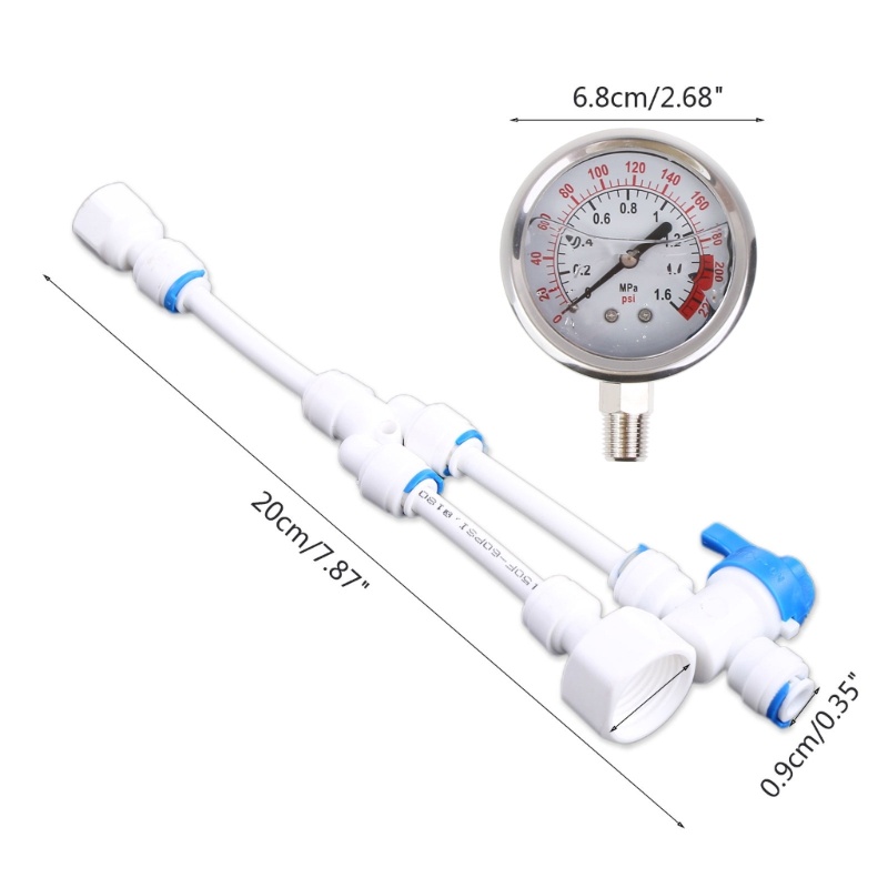 Máy lọc nước chuyên nghiệp kiki 2 in1 máy đo áp suất máy đo áp suất 0-1 6mpa anti-vibration