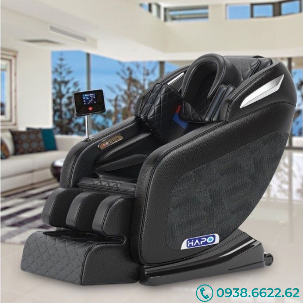 Ghế massage toàn thân HP01 giảm đau nhức sưởi hồng ngoại, Ghế matxa không trọng lực nghe nhạc kết nối bluetooth