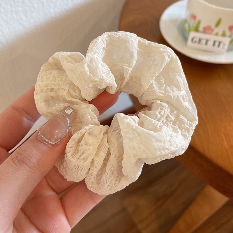 Dây Cột Tóc Cao Su Bản Lớn Phong Cách Thời Trang Mới 2022