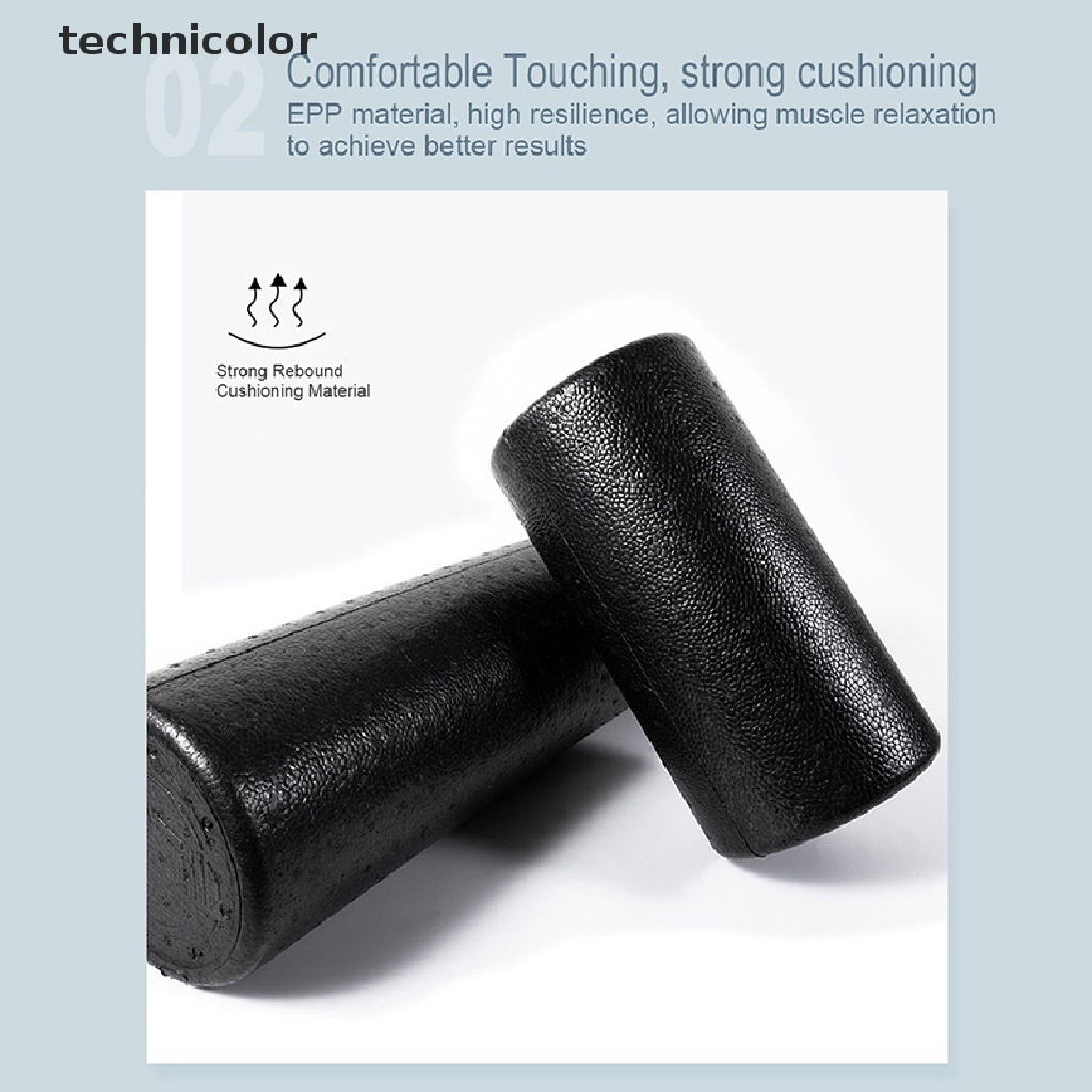 Con Lăn Xốp Tập Yoga 3 Kích Cỡ 30 / 45 / 60 CM Màu Đen