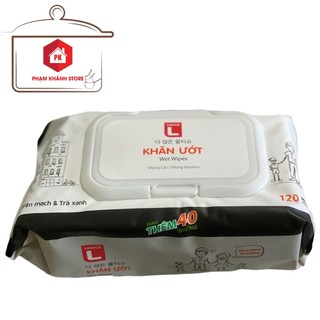 KHĂN ƯỚT HÀN QUỐC LOTTE BỊCH 120 TỜ TIỆN DỤNG